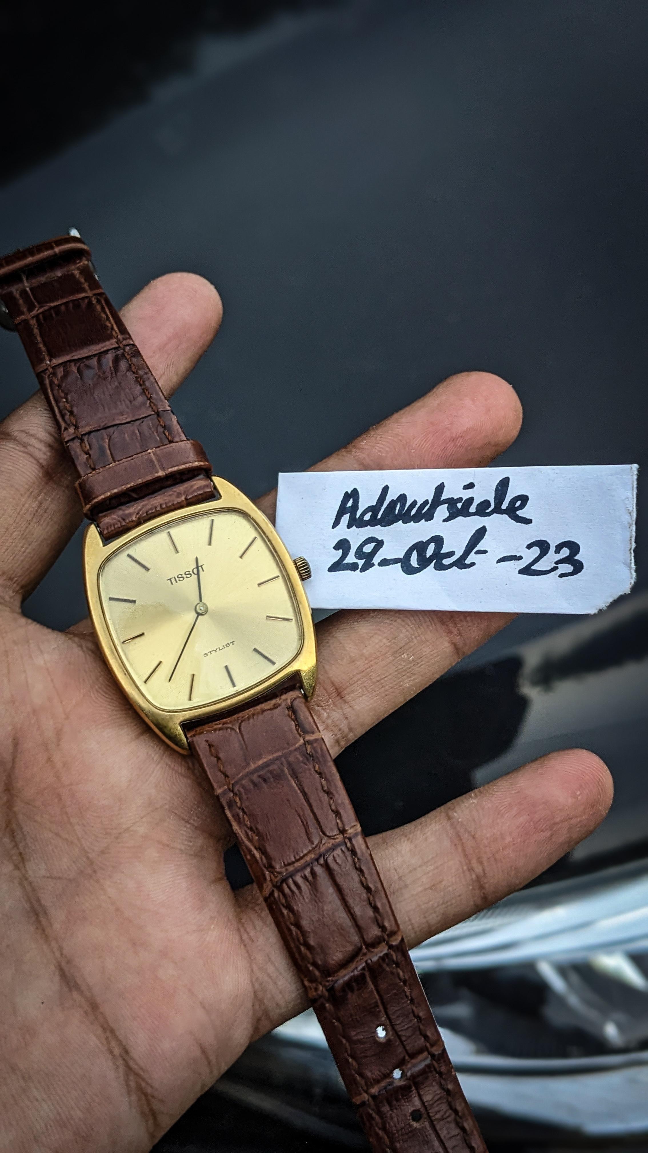 Tissot stylist gold watch vintage sale