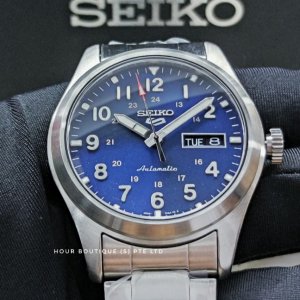 Seiko 5 Military Style Blue Dial Men's Automatic Watch SRPG29 SRPG29K1 |  WatchCharts