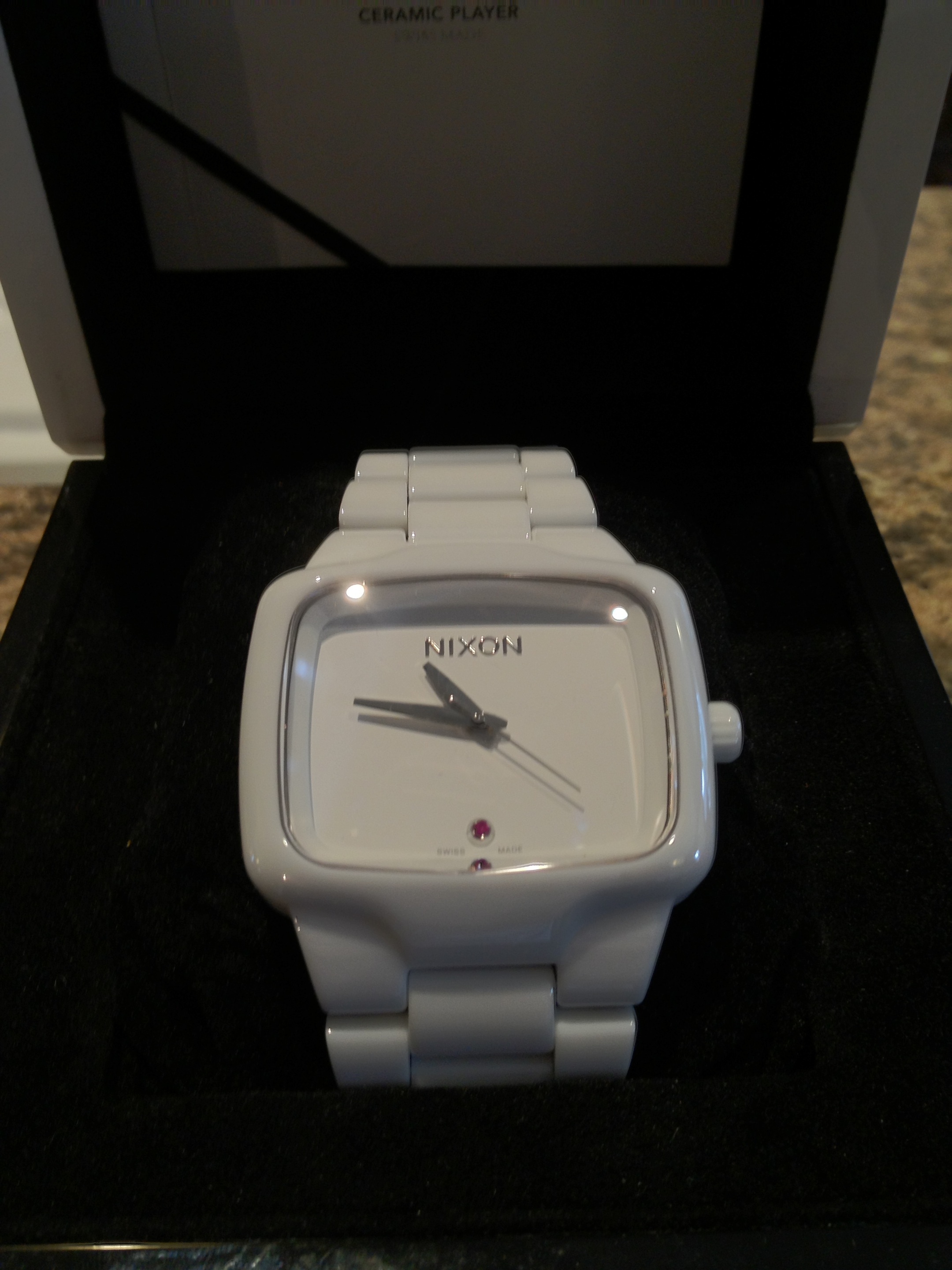 Nixon ceramic player white new arrivals