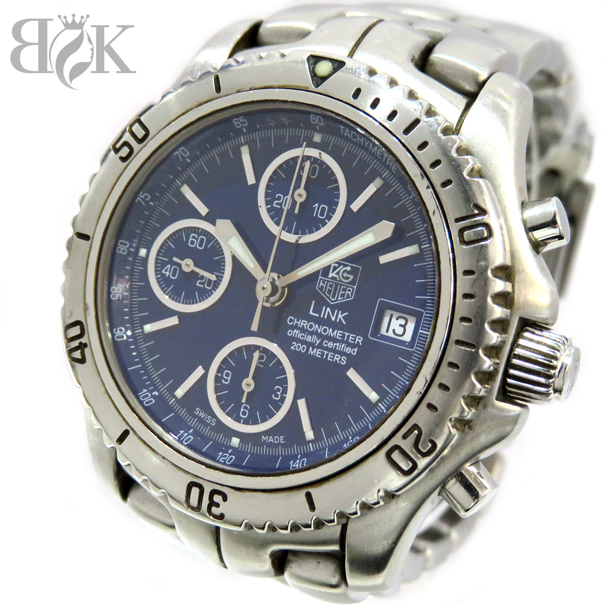 TAG Heuer Link CT5110 Chronograph Blue Dial Men s Automatic Band