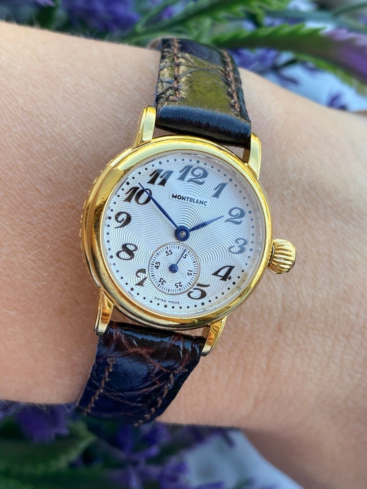 Montblanc Meisterstuck 70005 Gold Tone Steel Back Dial Quartz Ladies Watch New Montblanc Meisterstuck Star 7005 Quartz 32mm Ladies  main image 2
