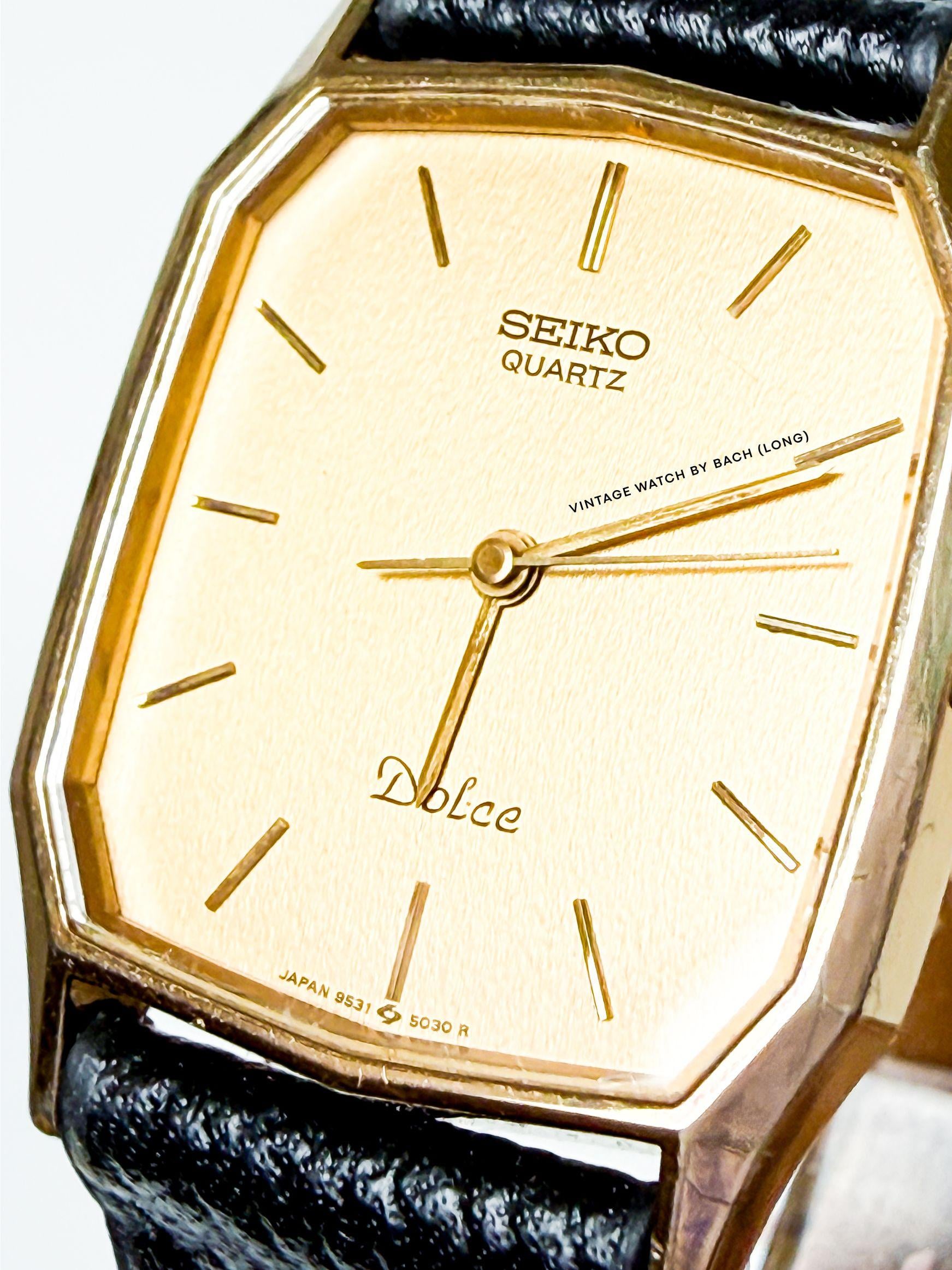 WTS] Seiko Dolce 9531-5030 Gold Tank / Rectangle Watch - Price