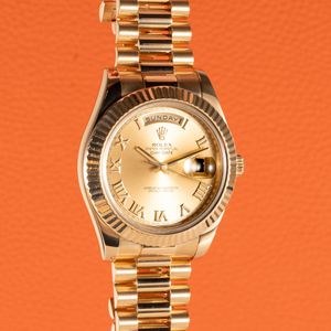 ⭐︎mpmp Rolex Day-Date II White Dial 18K Yellow Gold President