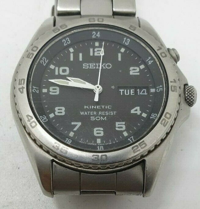 Genuine Vintage Seiko Kinetic 5M43 0D10 Watch for parts WatchCharts