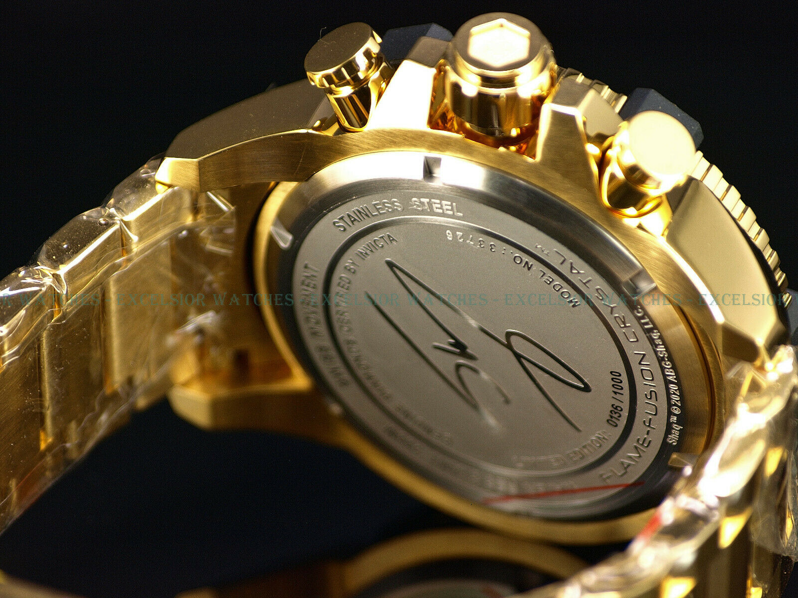 Invicta 63mm SHAQ Grand Octane LTD ED SWISS Chrono .042CT DIAMOND