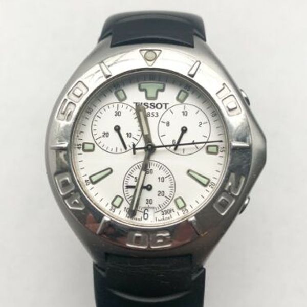 TISSOT s462/562 gents chronograph watch - Rubber strap - Spares or