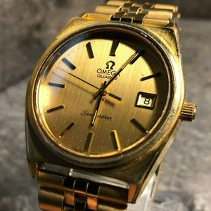 1977 Omega Seamaster Quartz Vintage Gold WatchCharts Marketplace 1977 Omega Seamaster Quartz Vintage Gold WatchCharts Marketplace