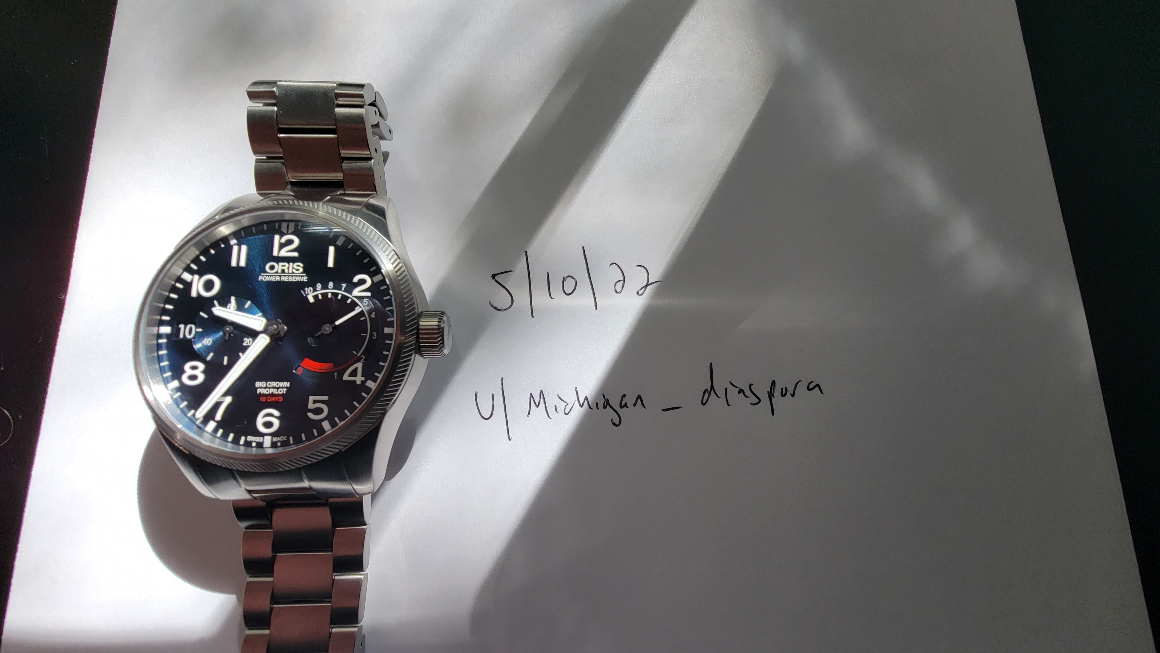 WTS Oris Big Crown Propilot Calibre 111 Blue Bracelet