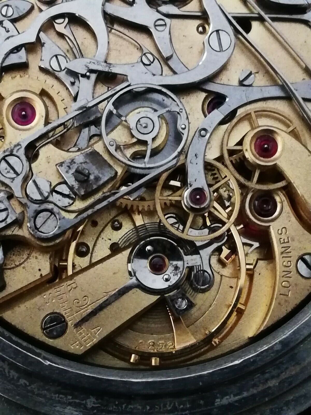 LONGINES pocket watch fraction of a second Rattrapante Chronograph