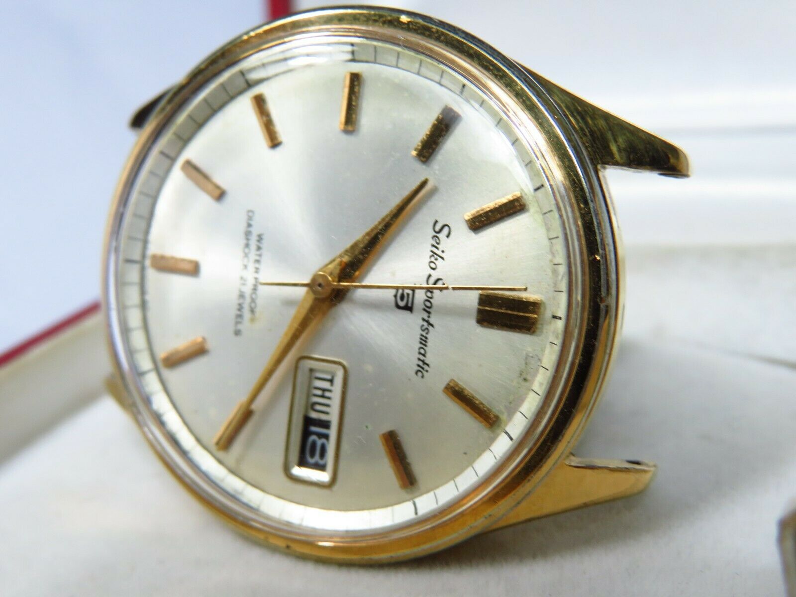 SEIKO Sportsmatic 5 6619-8030 ヴィンテージ 稼働品 Vintage 1965 Seiko Sportsmatic 5 watch (6619 - 8030) EGP case