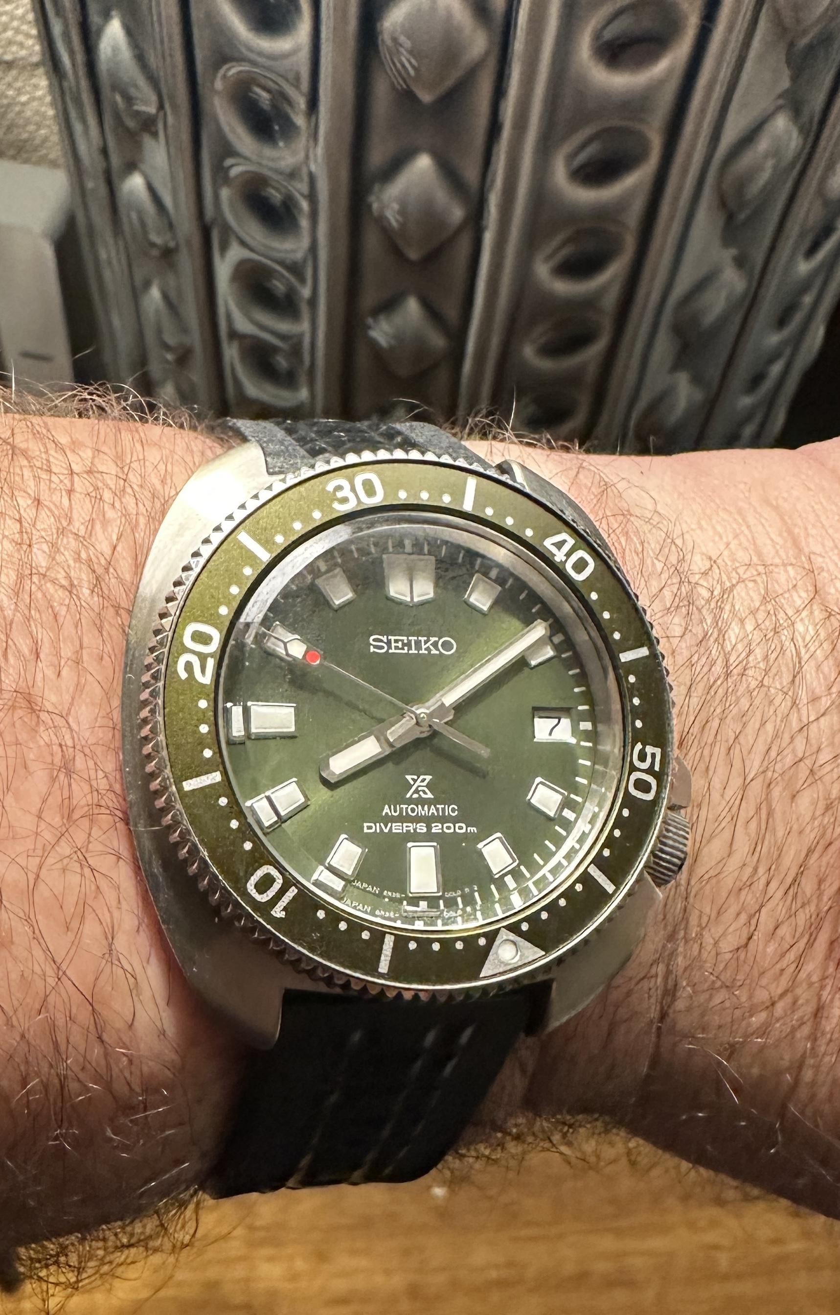 [WTS] Seiko SPB153 Green Willard - OEM and Rubber Chocolate Bar Straps ...