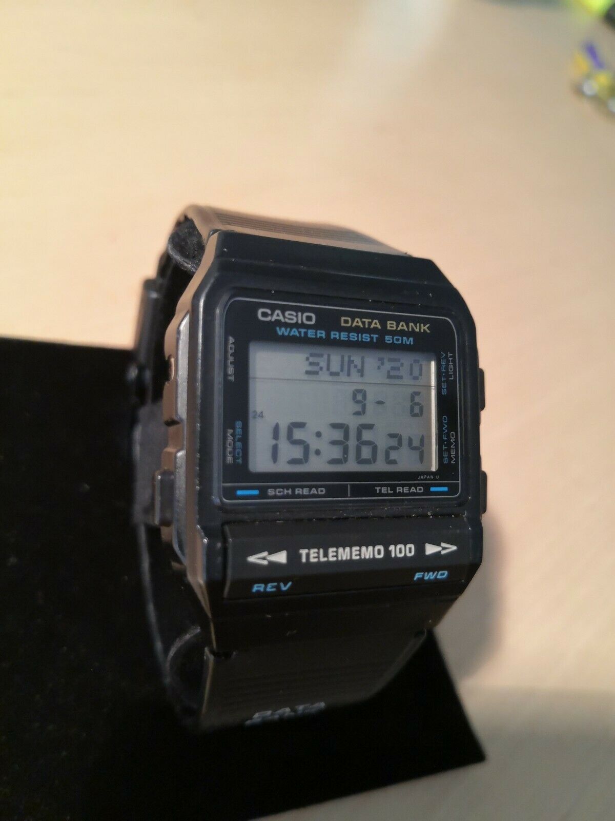 Casio vintage databank Telememo 100 696 DBX 101W Japan rare black 