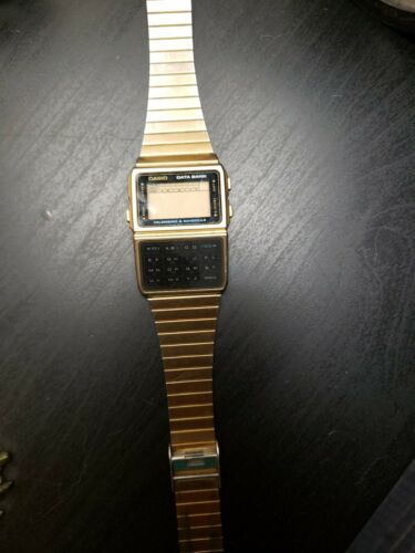 casio men's silver tone 25 memory calculator databank watch