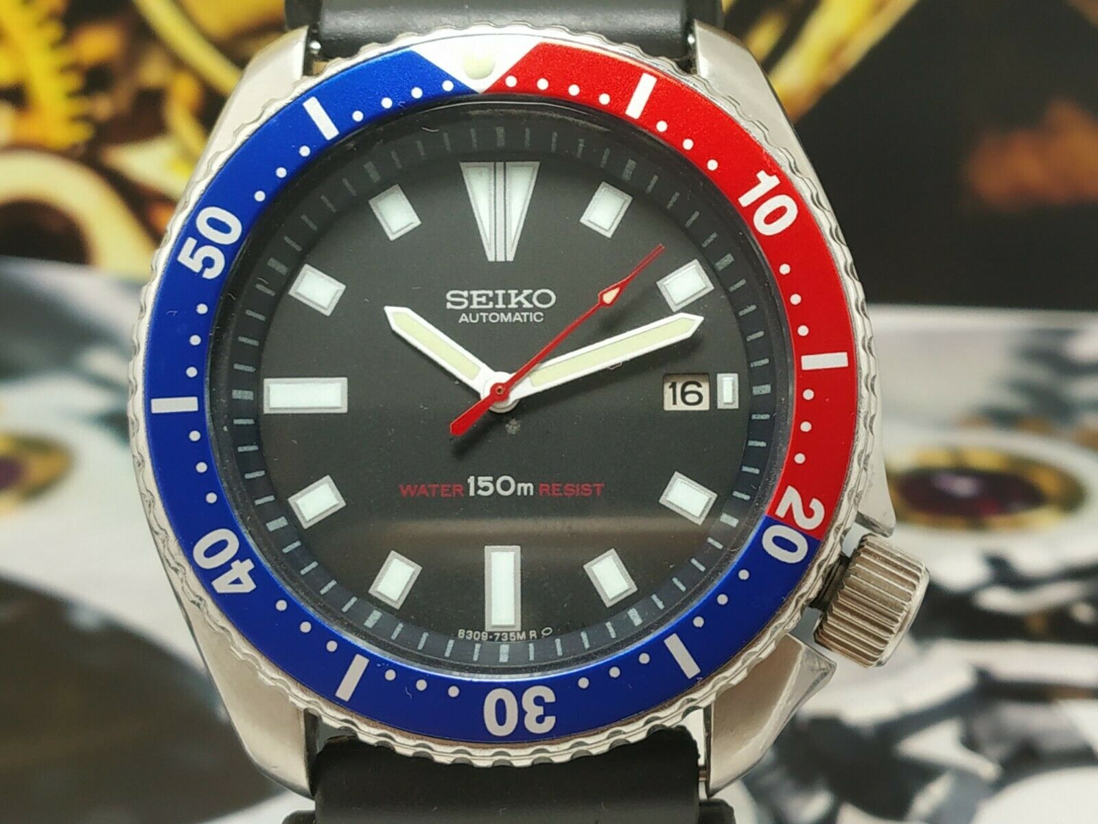 RARE SEIKO AUTOMATIC WATER 150 M RESIST MADE IN JAPAN DIVER'S