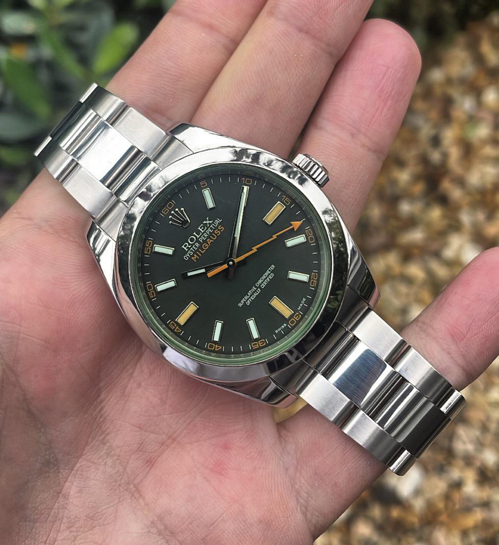 Rolex green best sale sapphire milgauss