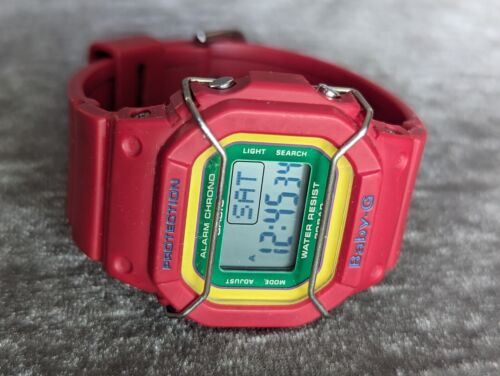 Casio Baby G Shock 3290 BGD 501 Women s 40mm Red Resin Digital Watch WatchCharts Marketplace