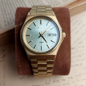 WTS] Seiko Spirit Golden Frosted Dial Ref No. 7N43-7180 + Leather
