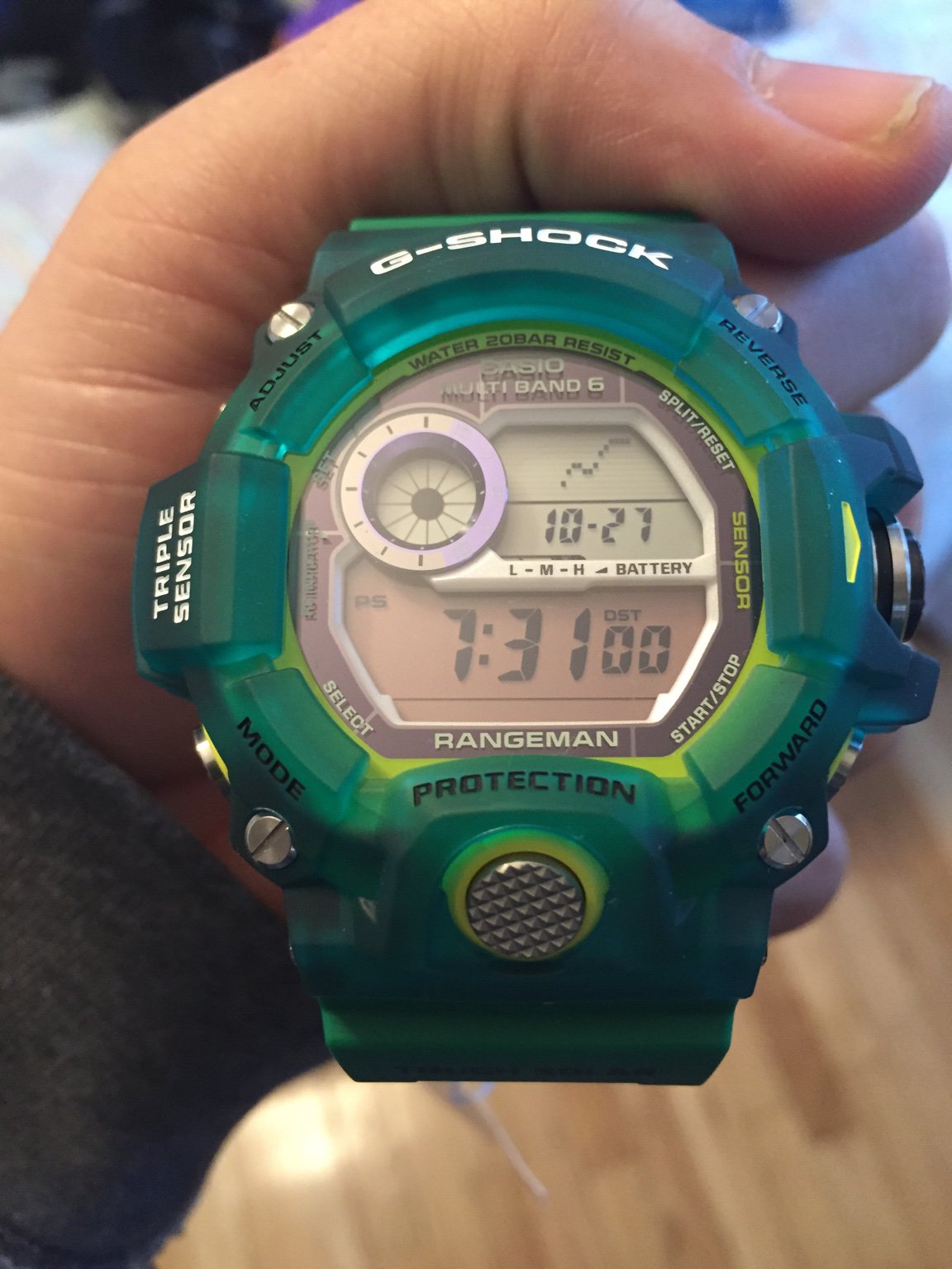 LNIB - Casio G-shock Green Rangeman Love The Sea and The Earth - GW ...