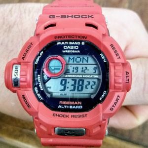 Authentic Red CASIO G-SHOCK Riseman GW-9200 Solar Quartz Men's