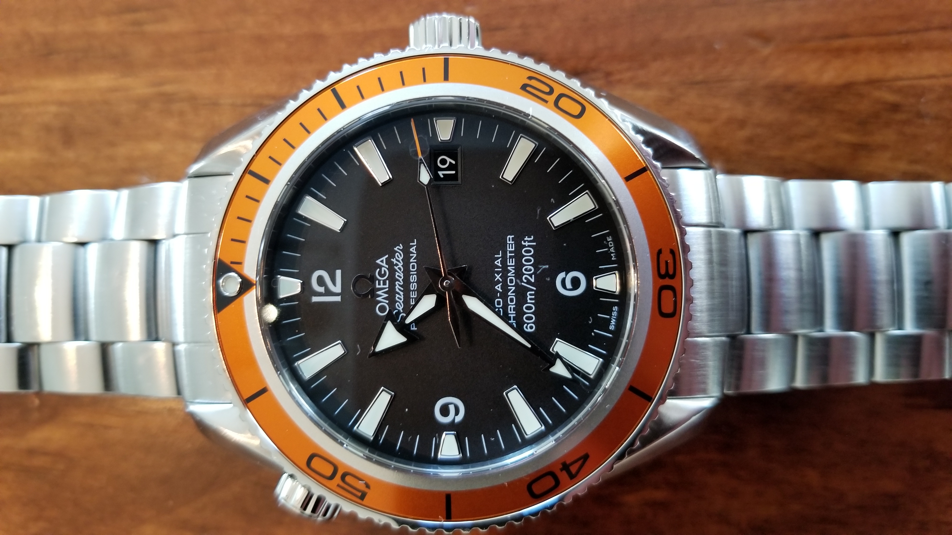 Omega Planet Ocean 2201.5 with 2500D movement. Case queen