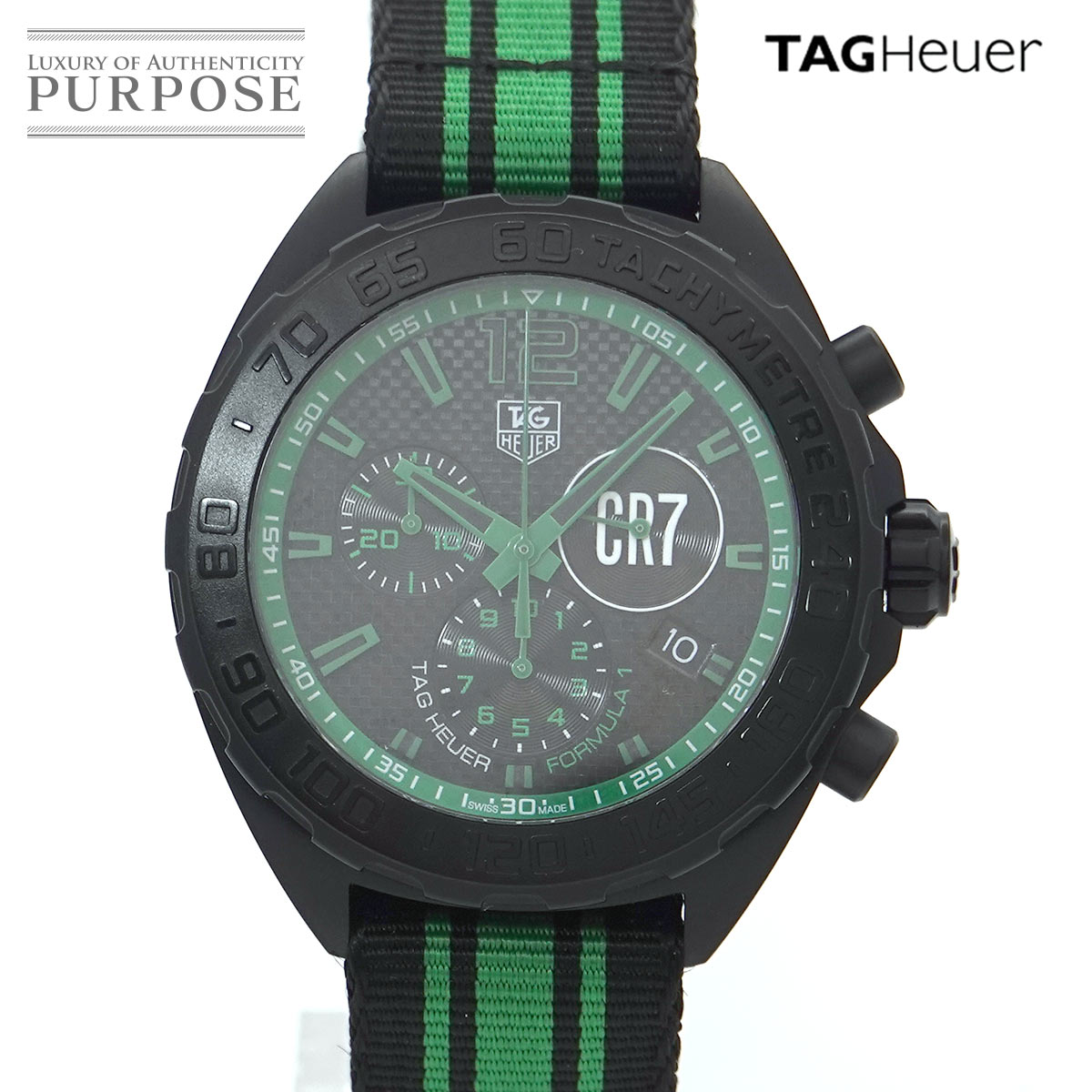TAG Heuer Cristiano Ronaldo Limited Edition 42 mm Watch in Black Dial