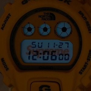 supreme the north face g shock watch yellow