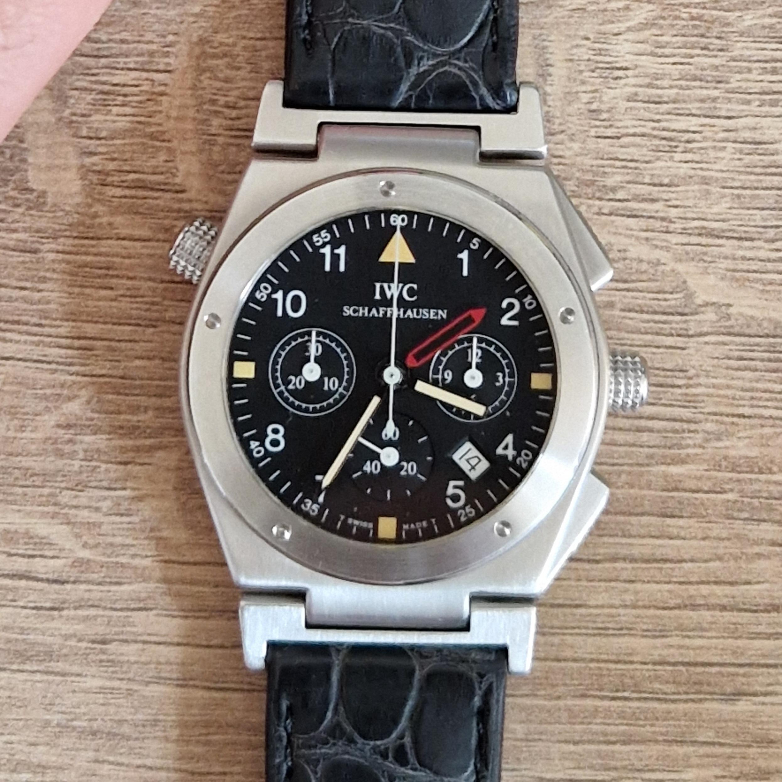 WTS IWC INGENIEUR 3805 Mechaquartz Alarm 35mm WatchCharts