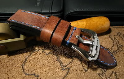 Kain Heritage 24mm straps for Panerai tubes leather case