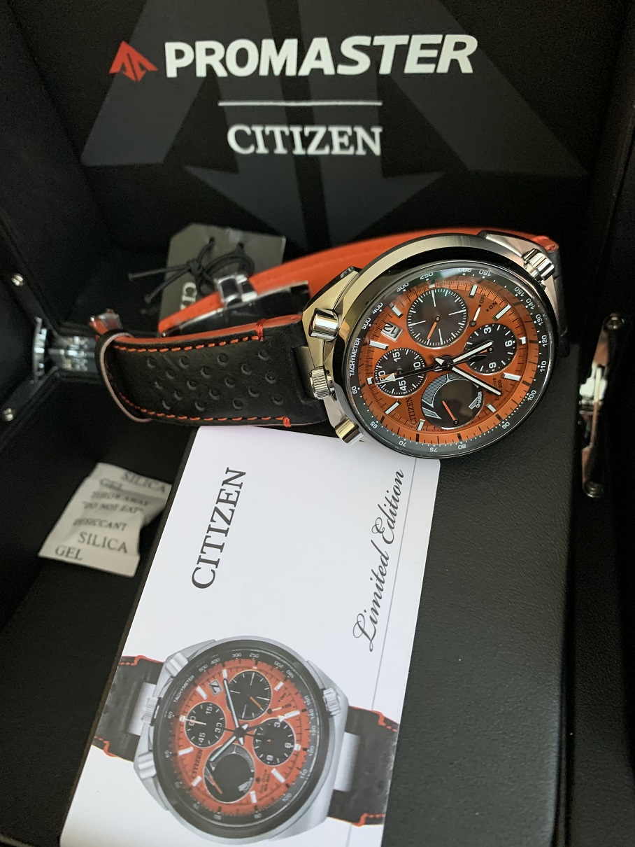 F/S Citizen AV0078-04X Promaster Tsuno Men Wristwatch - Orange