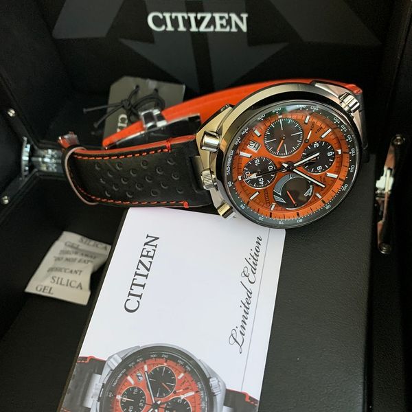 F/S Citizen AV0078-04X Promaster Tsuno Men Wristwatch - Orange