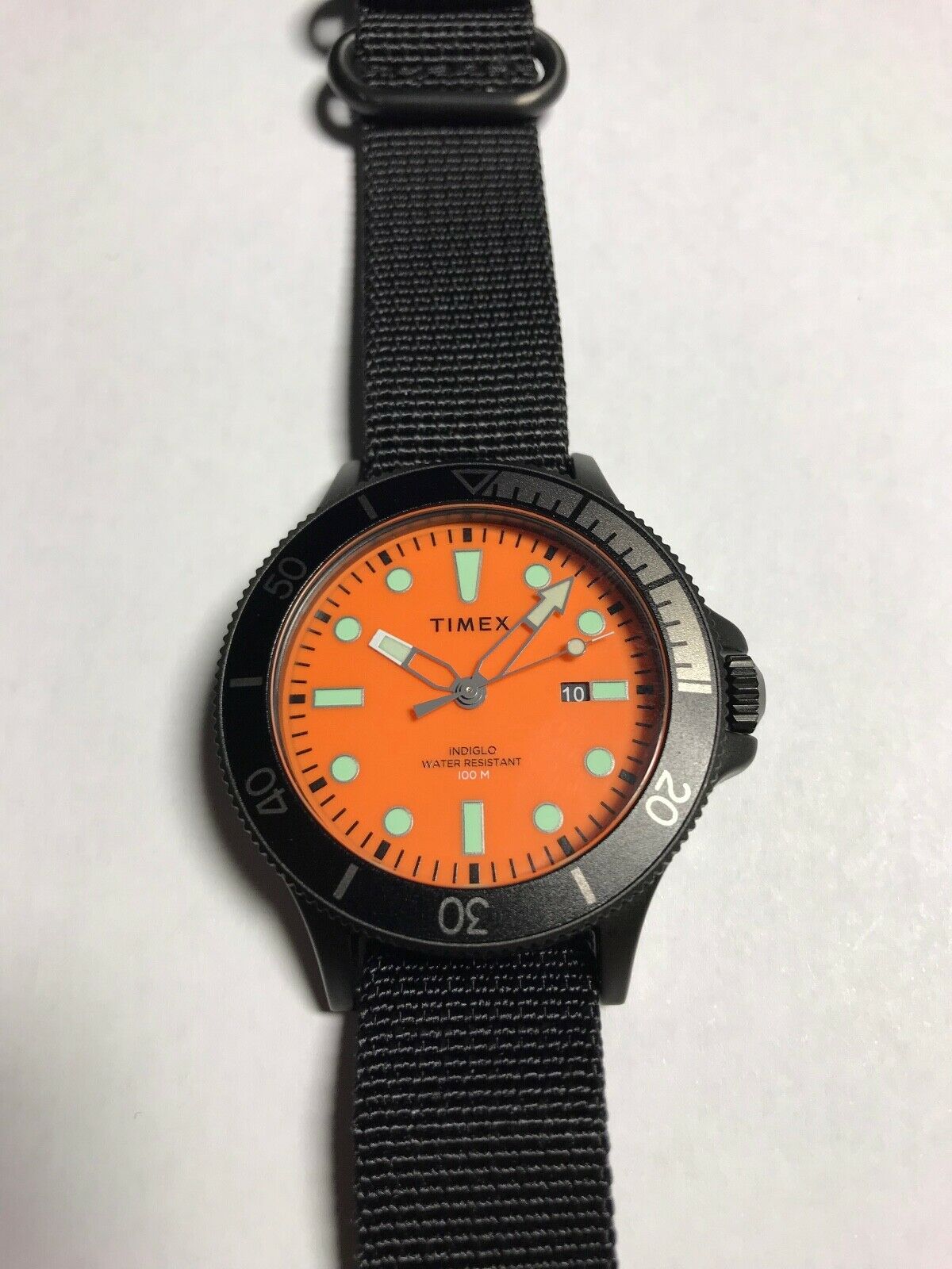 TIMEX Allied Coastline Orange Black Men s Diver Dive Watch 43mm Quartz WatchCharts