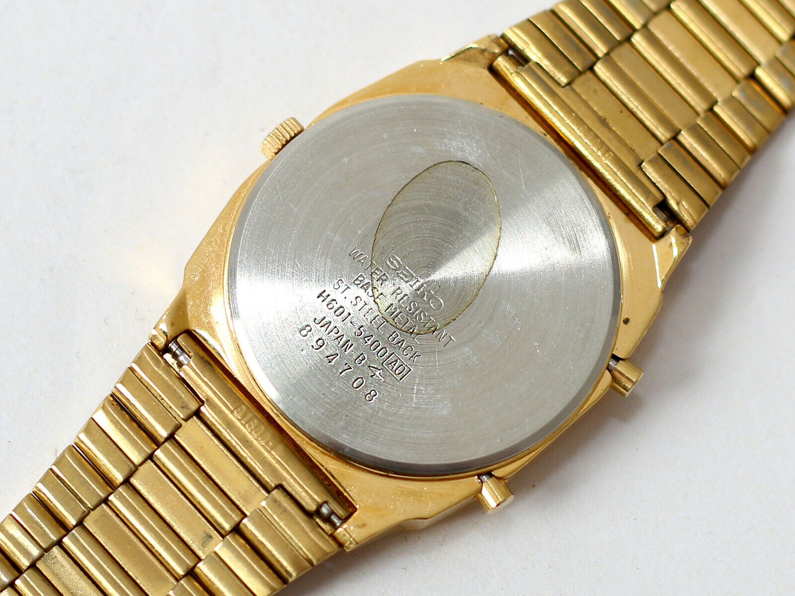 Vintage Seiko H601-5400 Analog Digital Men's Gold Tone Quartz