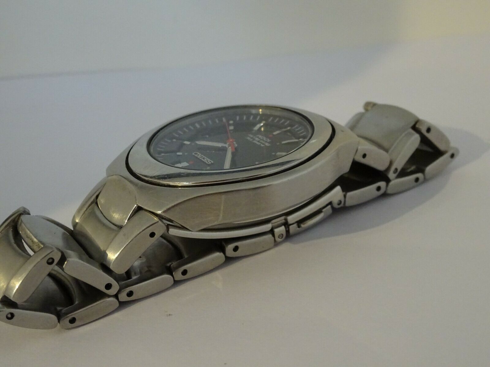 セイコー キネティック AUTO RELAY 5J22-0AA0 オートクォーツ RARE SEIKO KINETIC AUTO RELAY 5J22-0B80 JAPAN TITANIUM WATCH