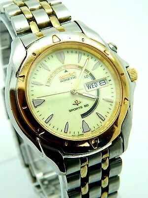 Vintage Seiko Kinetic Sports 50 Automatic Watch Model 5M43- 0B19 Water  Resistant | WatchCharts
