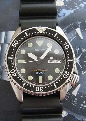 VINTAGE SEIKO QUARTZ DIVER 7C43-6011 PROFESSIONAL 200 M. JAPAN 37.5 MM.  WATCH | WatchCharts Marketplace