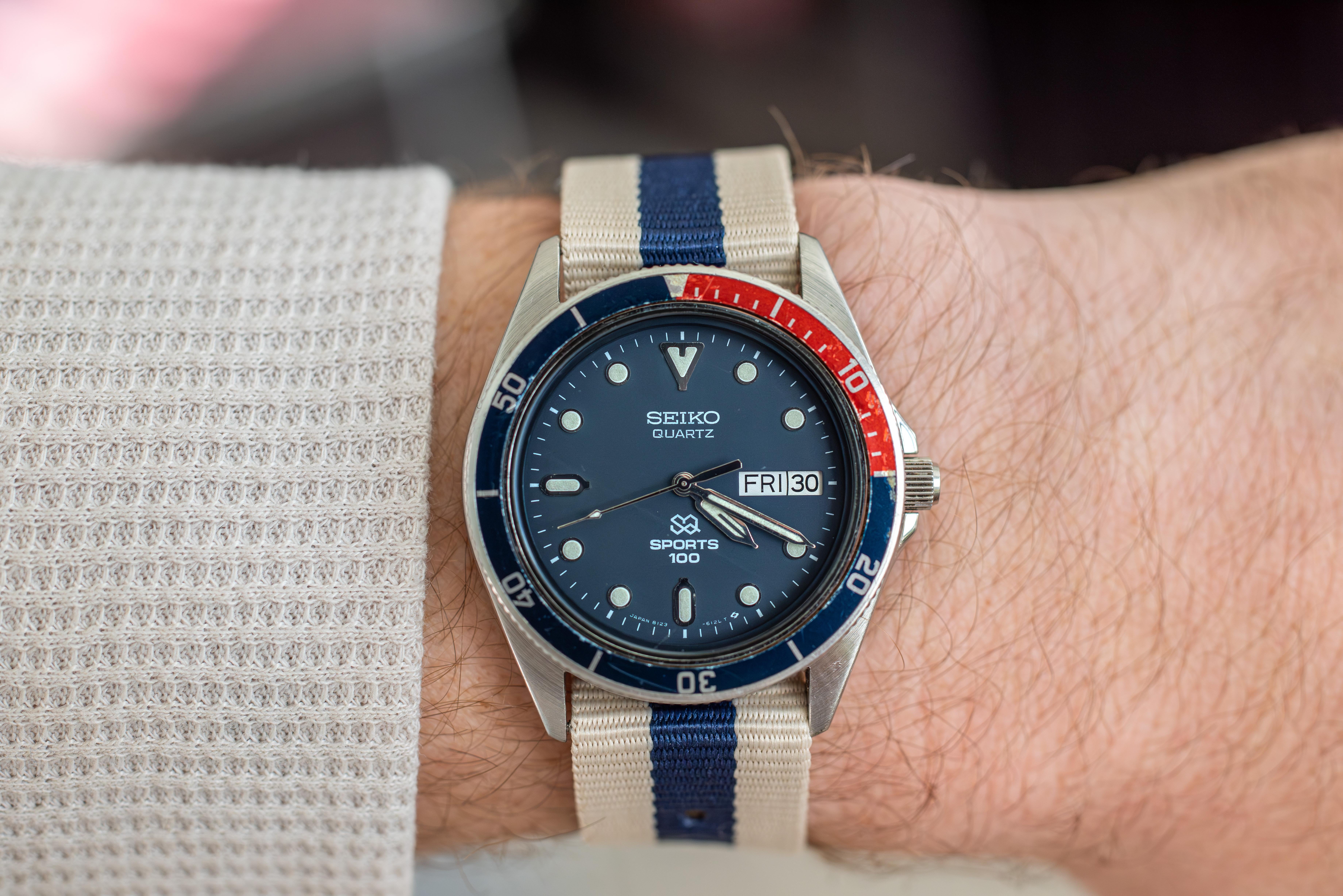 Seiko quartz clearance sports 100