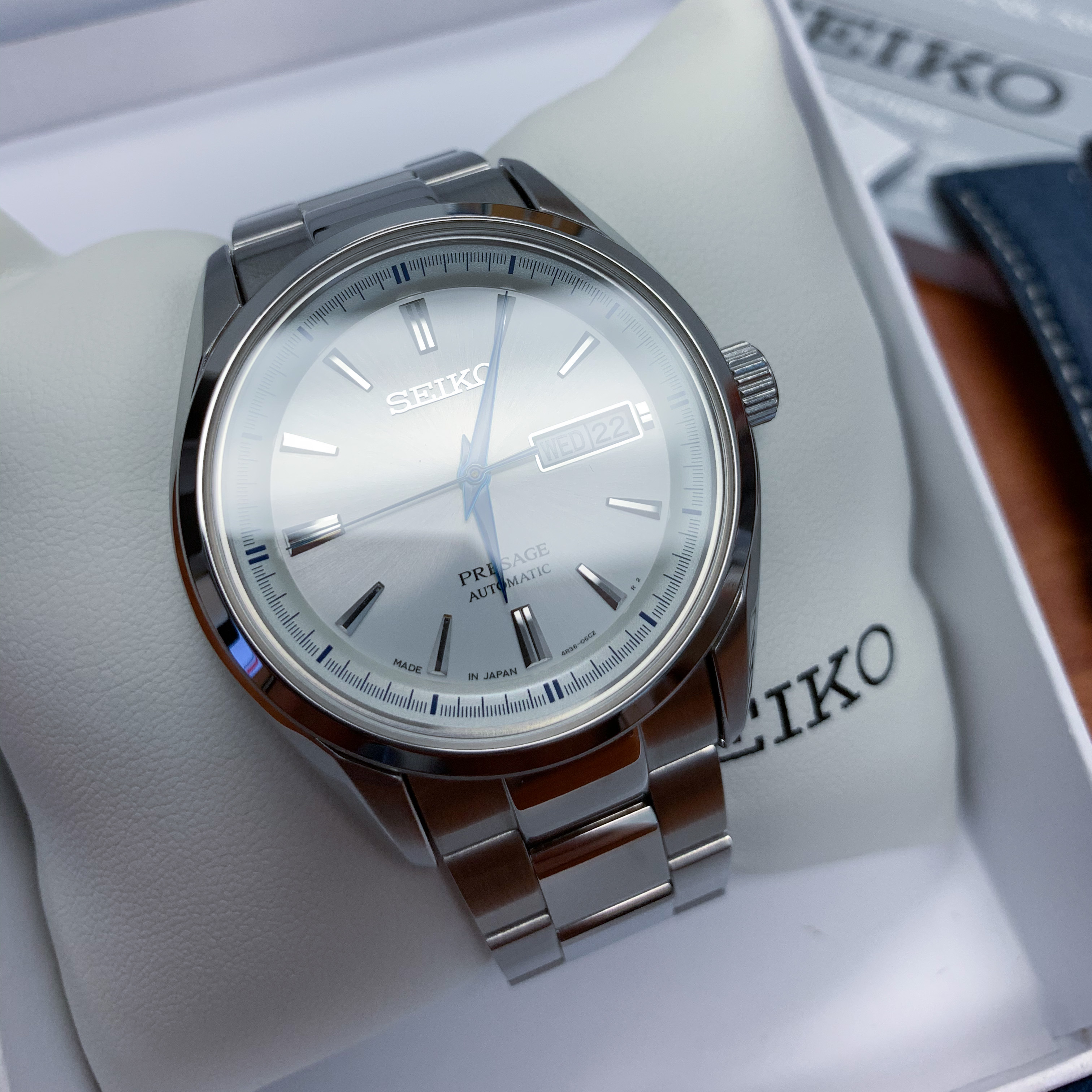 Seiko Presage SRPB69J1 (SARY055) on and includes Shark Leather Strap | WatchCharts