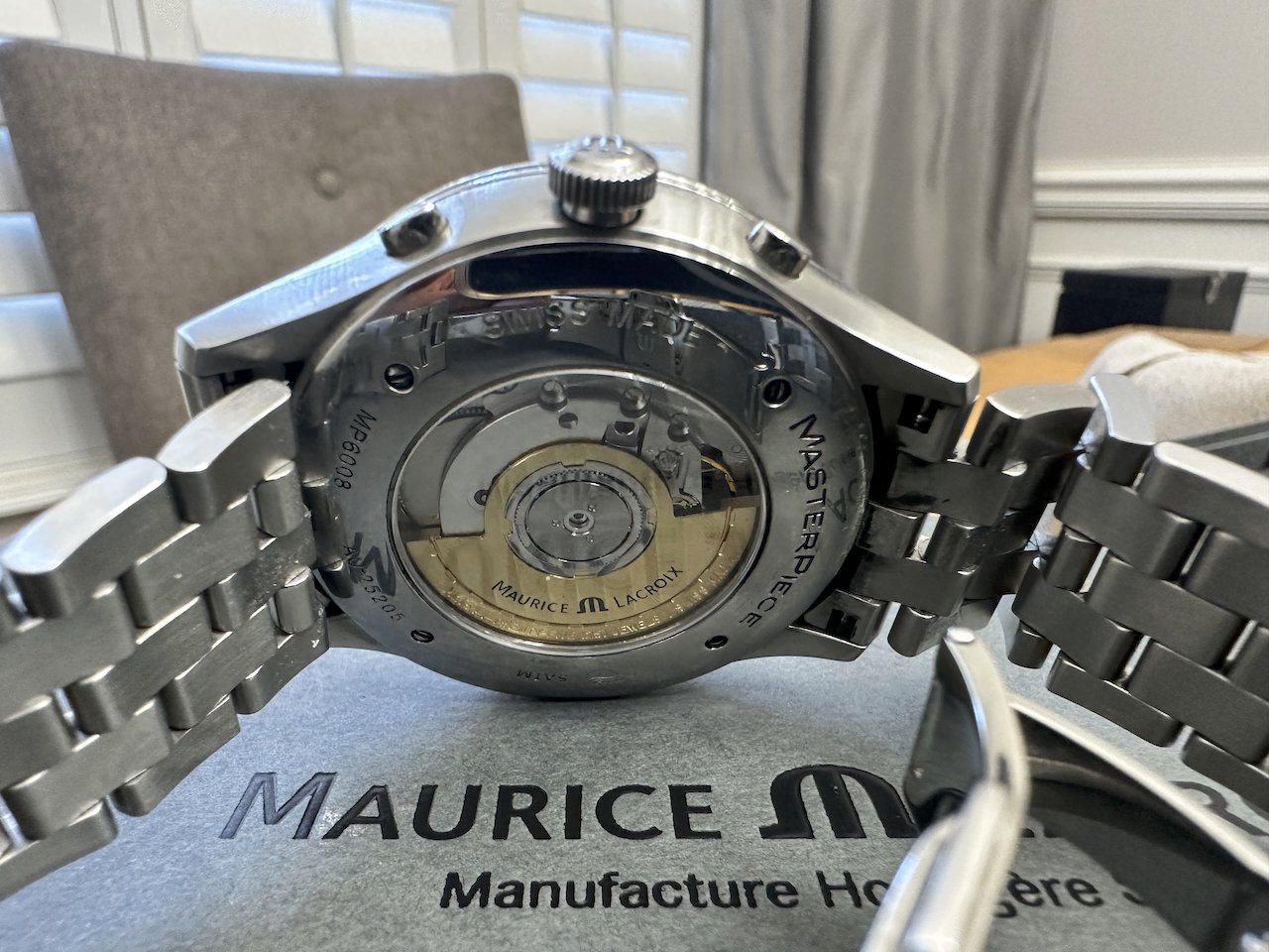 1 295 USD Maurice Lacroix Masterpiece Worldtime automatic on