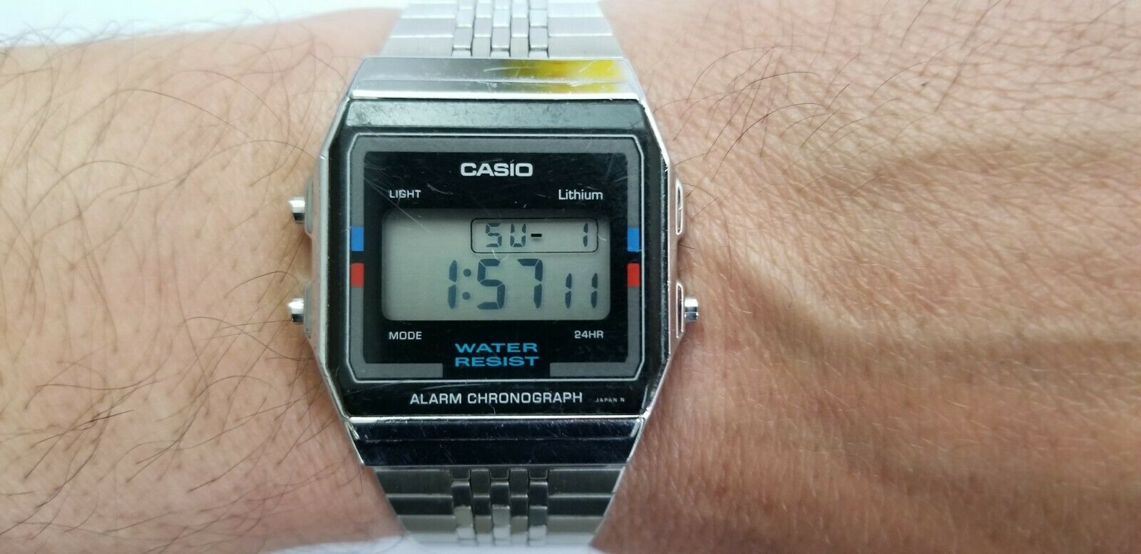 Casio A156W Module 596 Very Rare Authentic Vintage Digital Japan 