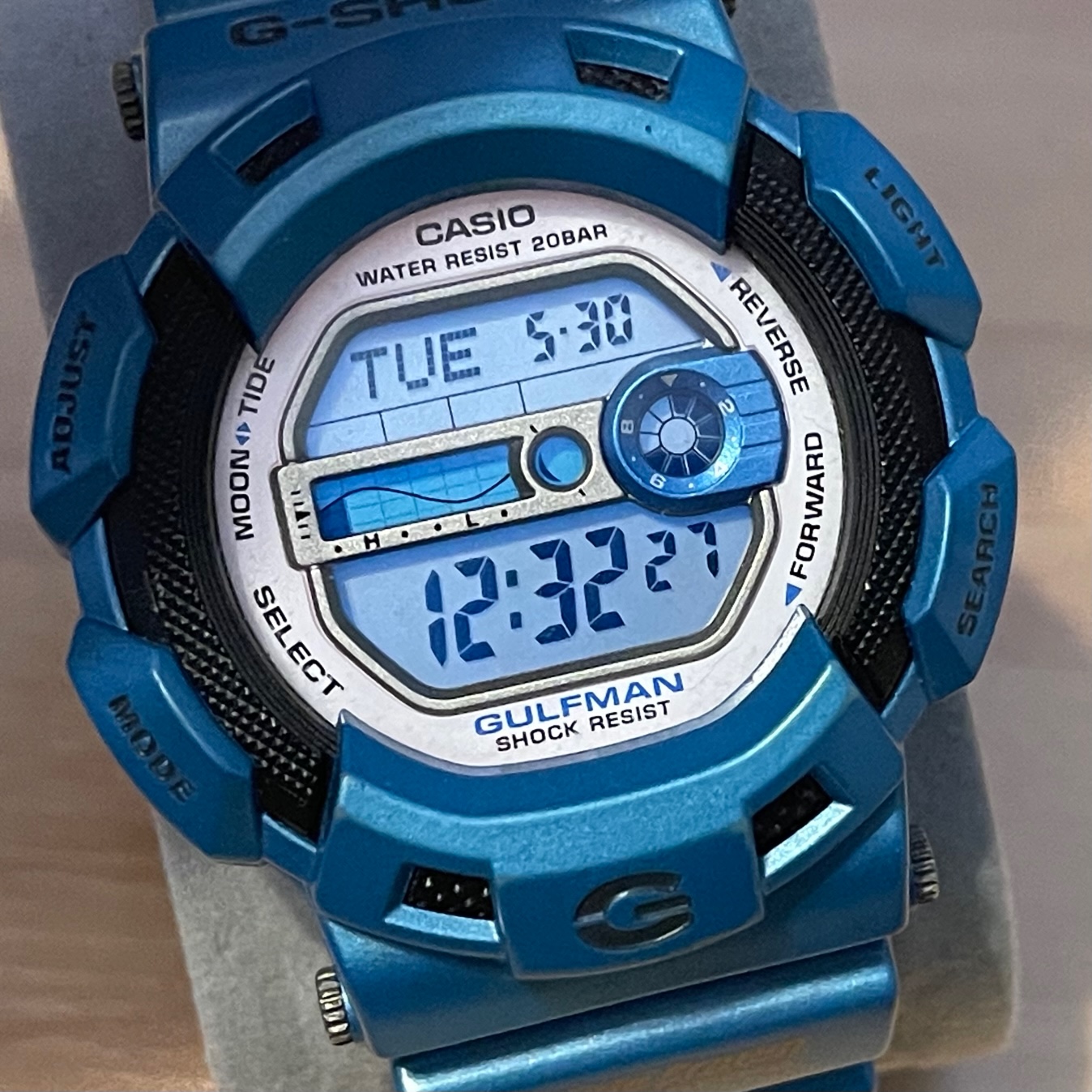 WTS] Casio G-Shock G-9100TC-2 Metallic Blue Gulfman Triple Crown