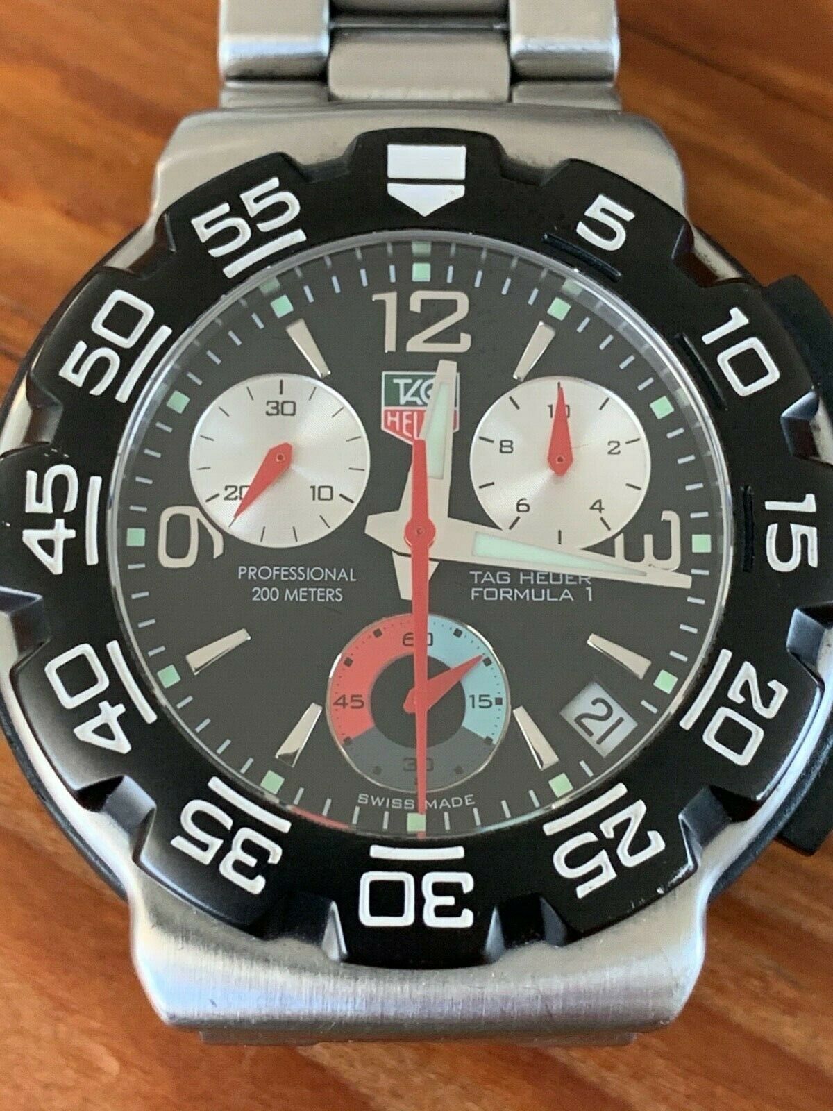 Tag Heuer CAC1110.BA0850 Formula 1 One Black Chronograph Watch