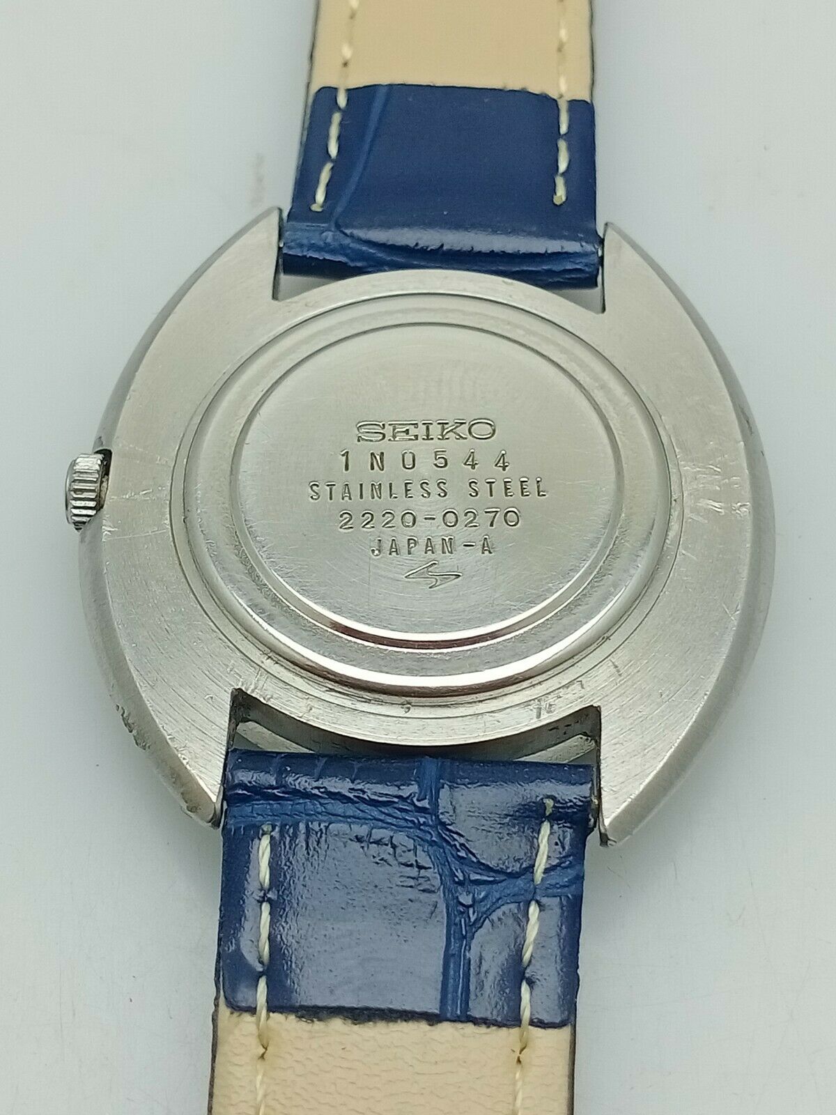 Vintage Seiko Chariot 2220-0270 Blue dial Manual Winding Men's