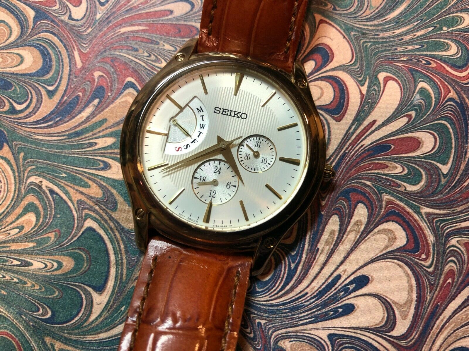 セイコー クォーツ　デイデイト　SNT006P1 5Y66-0AB0 Vintage Seiko 5Y66-0AB0 Quartz Men's Watch New Battery | eBay