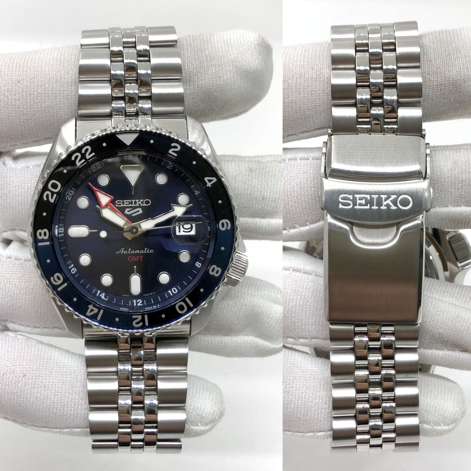 SEIKO 4R34-00A0 BLUE DIAL SEIKO 5 GMT AUTOMATIC (2023) MEN'S