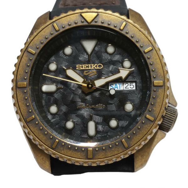 Seiko 5 SRPE80K1 Automatic Day Date Bronze Finish Mens Watch Seiko 5 SRPE80K1 Automatic Day Date Bronze Finish Mens Watch