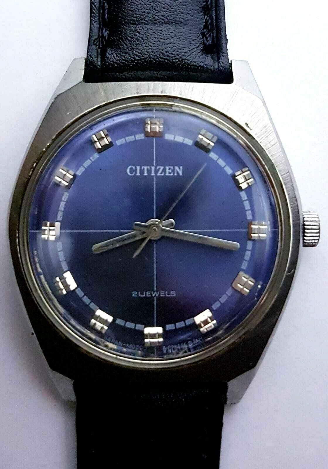 VINTAGE CITIZEN 63-4832 Mechanical Hand-winding 21Jew RARE MEN'S