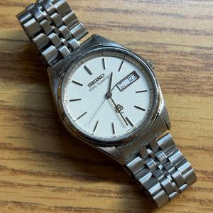 WTS] Seiko King Quartz 9923-7020, Twin Quartz Sand Dial 36mm Watch