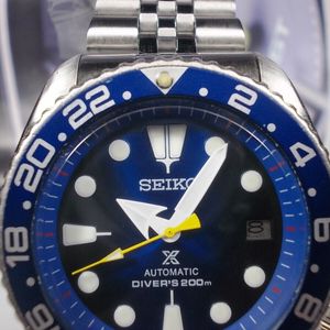 VINTAGE SEIKO 150M DATE DIVERS AUTO MENS WATCH 7002-7000 'BLUE