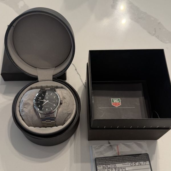 TAG Heuer Carrera Automatic Black Dial Stainless Steel w/ Box & Papers ...