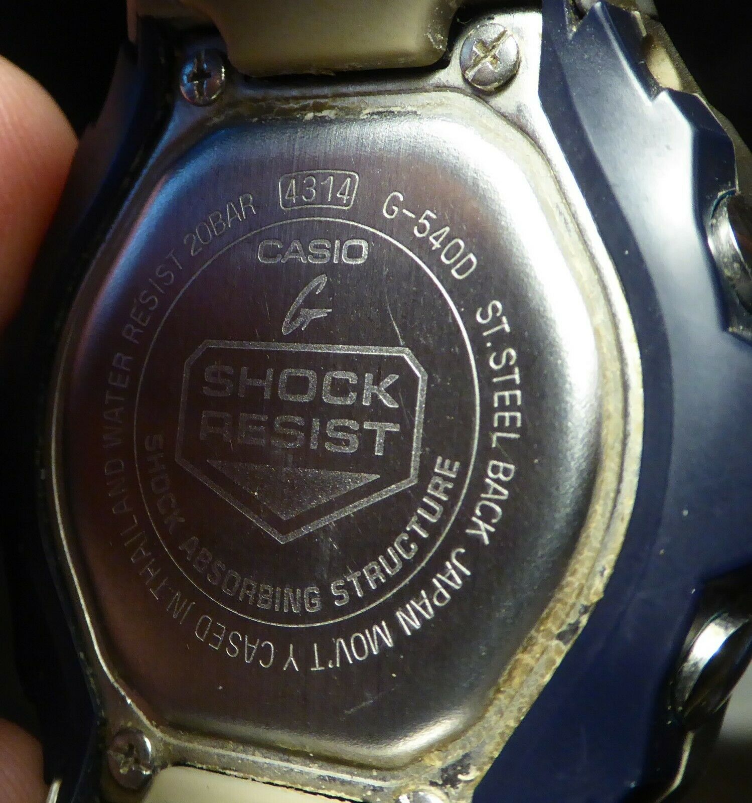 g shock hands stuck